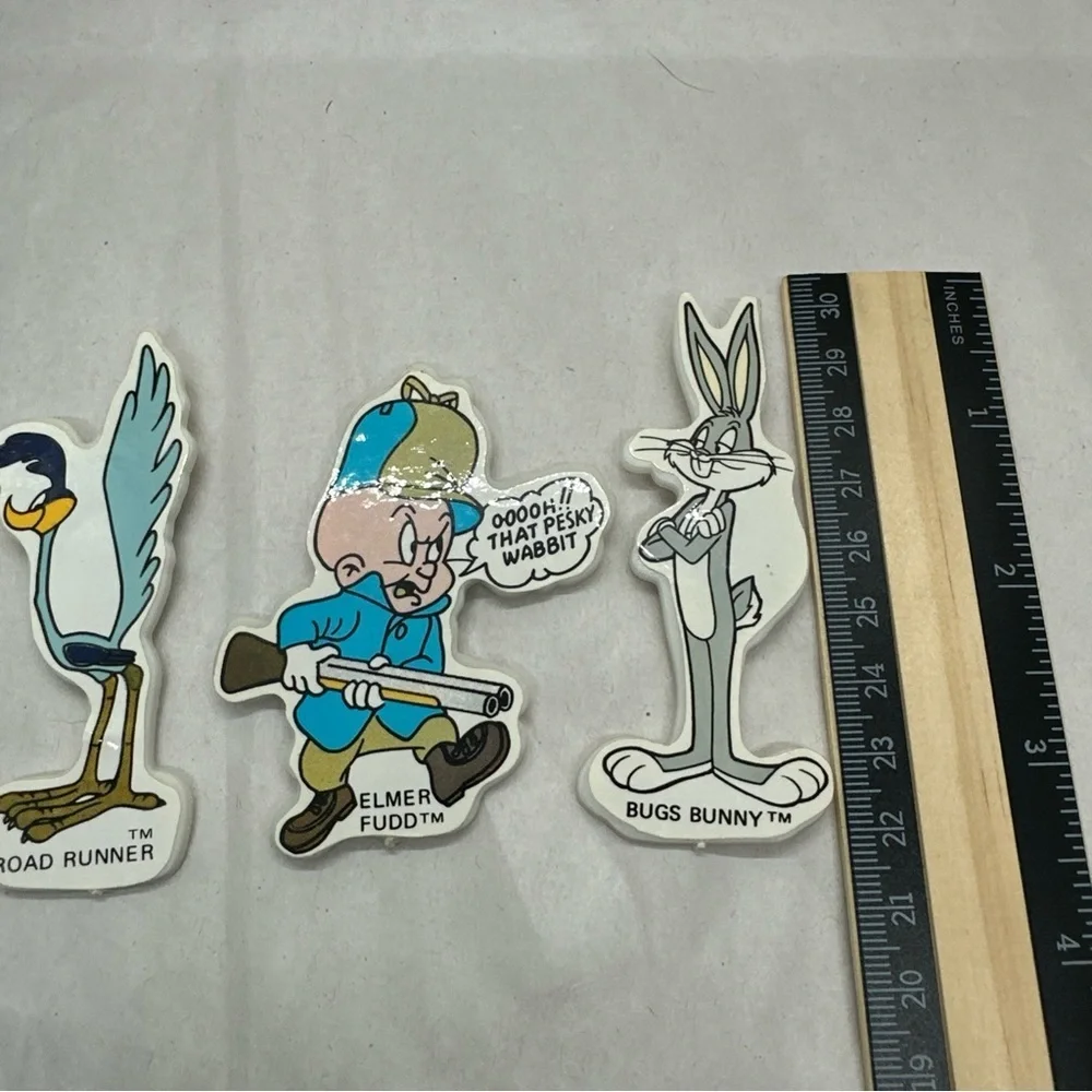 Warner Bros. Cartoon Character Magnets - Blue, Gray, White - Picture 2 of 4